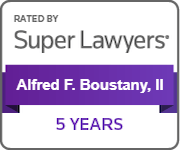 Super Lawyers award for Five Years for Alfred Boustany II